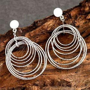 B2G1 Speckled Vintage Wrapped Wire Hoop Earrings